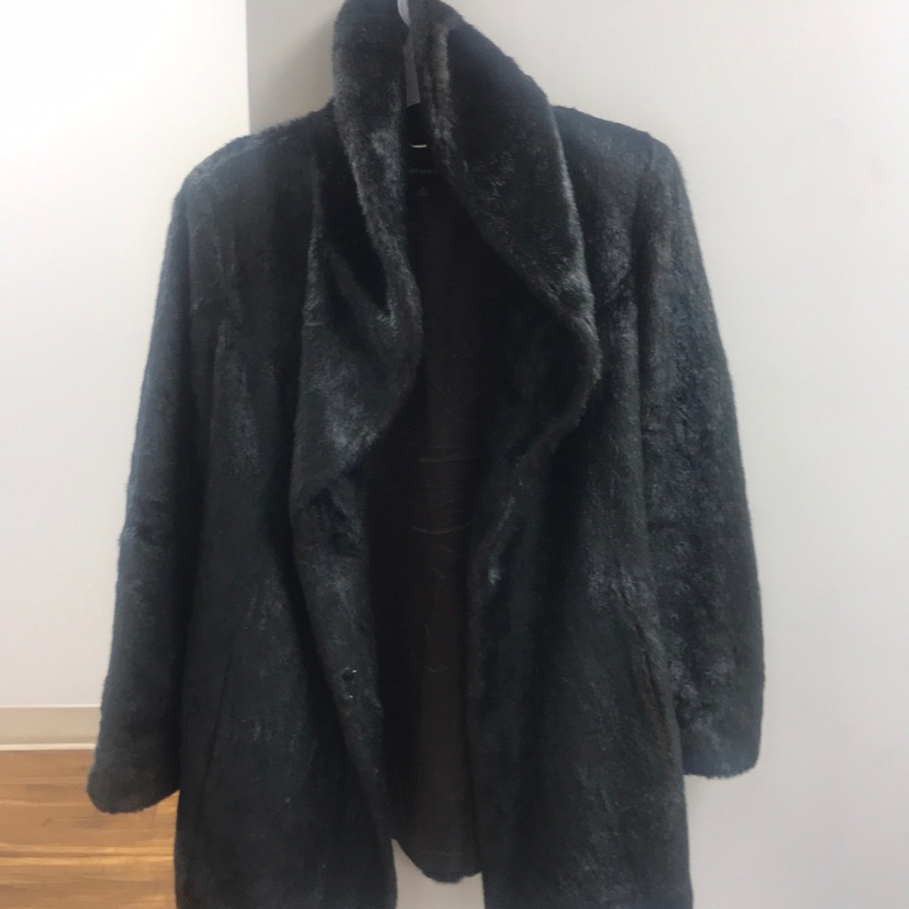 Faux fur coat